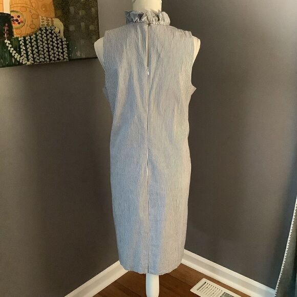 Banana Republic Striped SeerSucker Sheath Dress 👗 ☑️❤️ - Picture 5 of 7